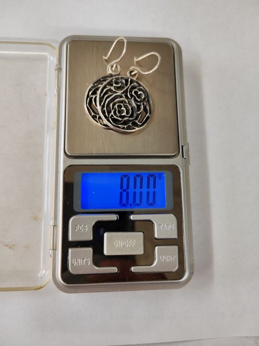 Сребърни обеци с рози