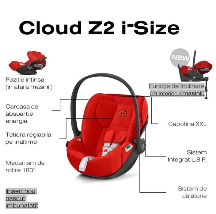 Scoica auto Cybex Platinum - Cloud Z i-Size