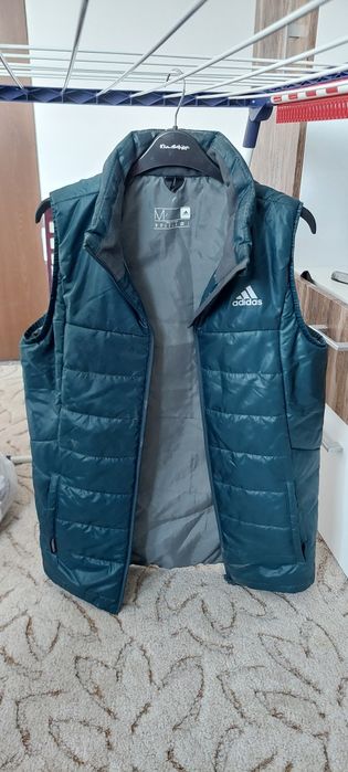 Vestă bărbați Adidas mărimea M - Verde petrol / Verde închis