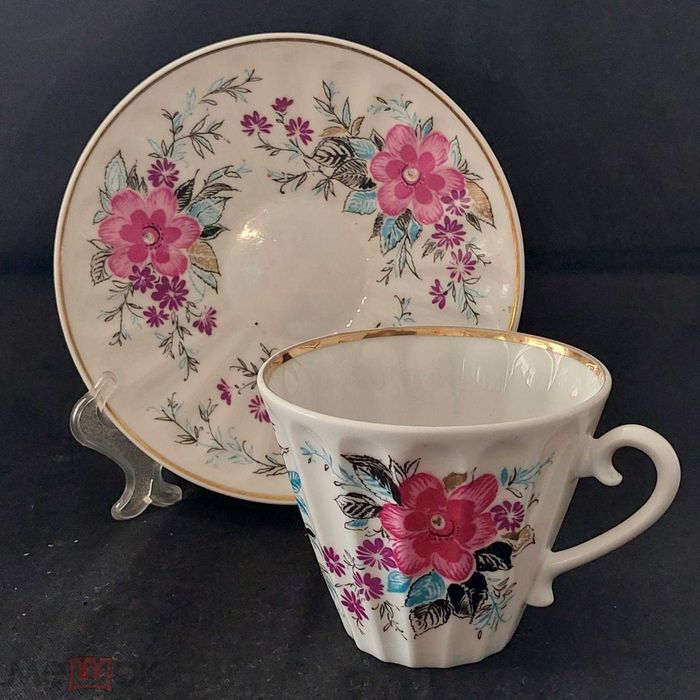 Руски порцелан, сет за чай ЛФЗ