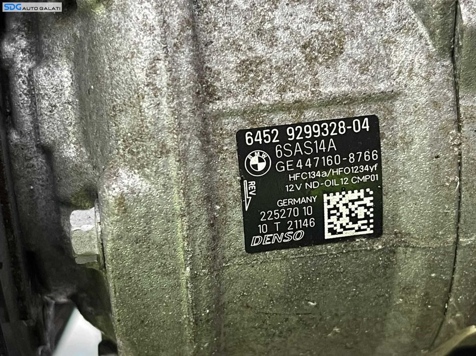 Compresor AC Aer Conditionat Clima BMW Seria 1 F20 F21 116 118 120 125 2.0 D 2010 - 2019 Cod 9299328 6452929932804
