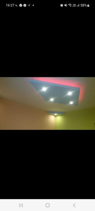 Гипскартон, шпакловка.Ремонт на бани