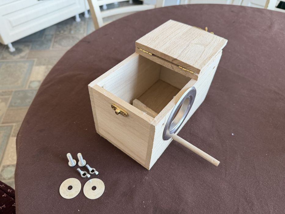 Домик для попугаев/Гнездо +опилки древестные