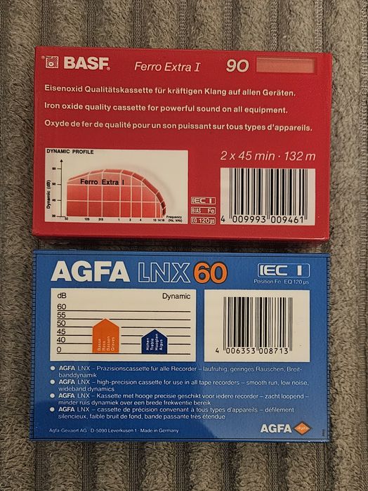 2 Casete Audio AGFA BASF