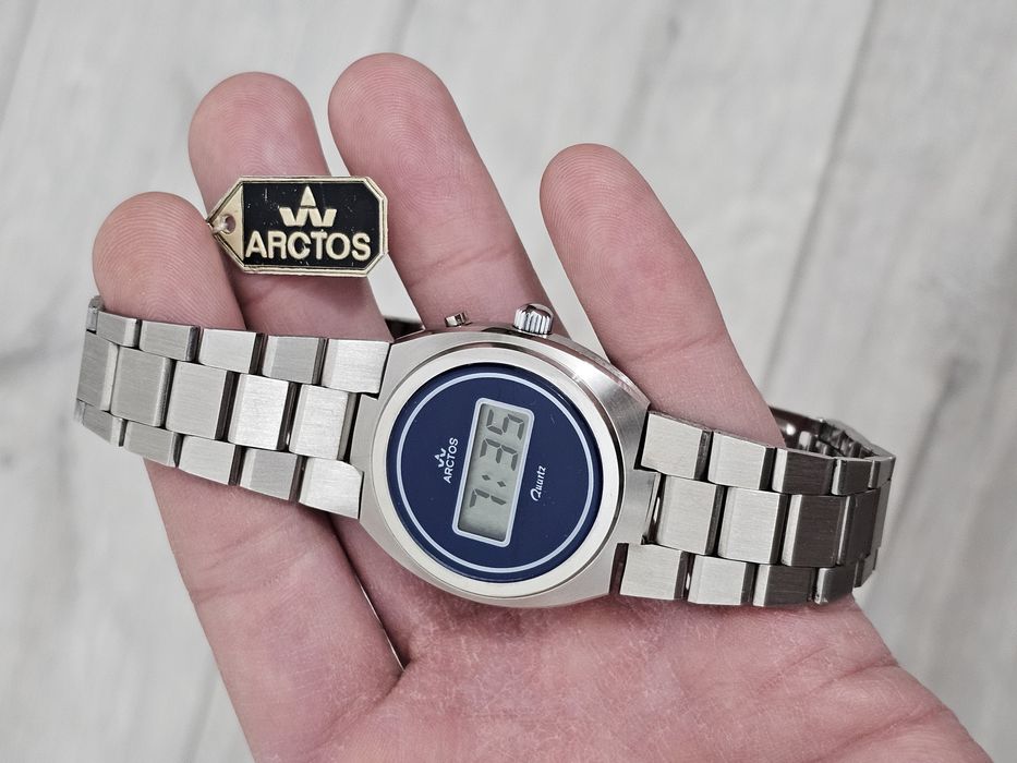 Ceas LCD Arctos 1970 Nos made in Germany de colectie Rar