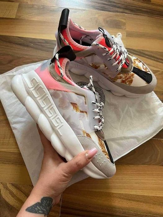 Adidasi Versace Chain Pink