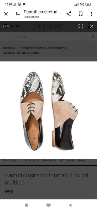 Pantofi de piele superbi Emma Go