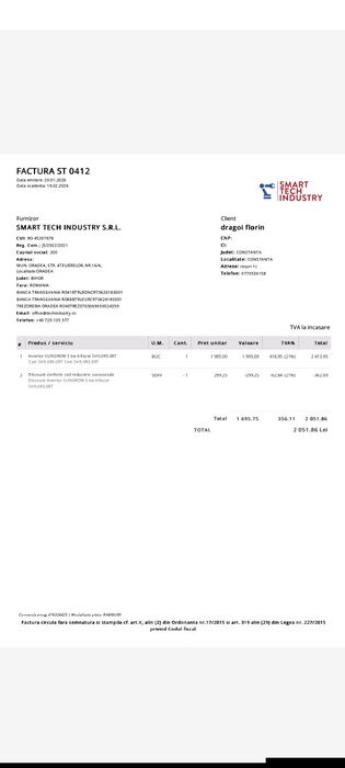Invertor trifazat Sungrow SH5.ORT
