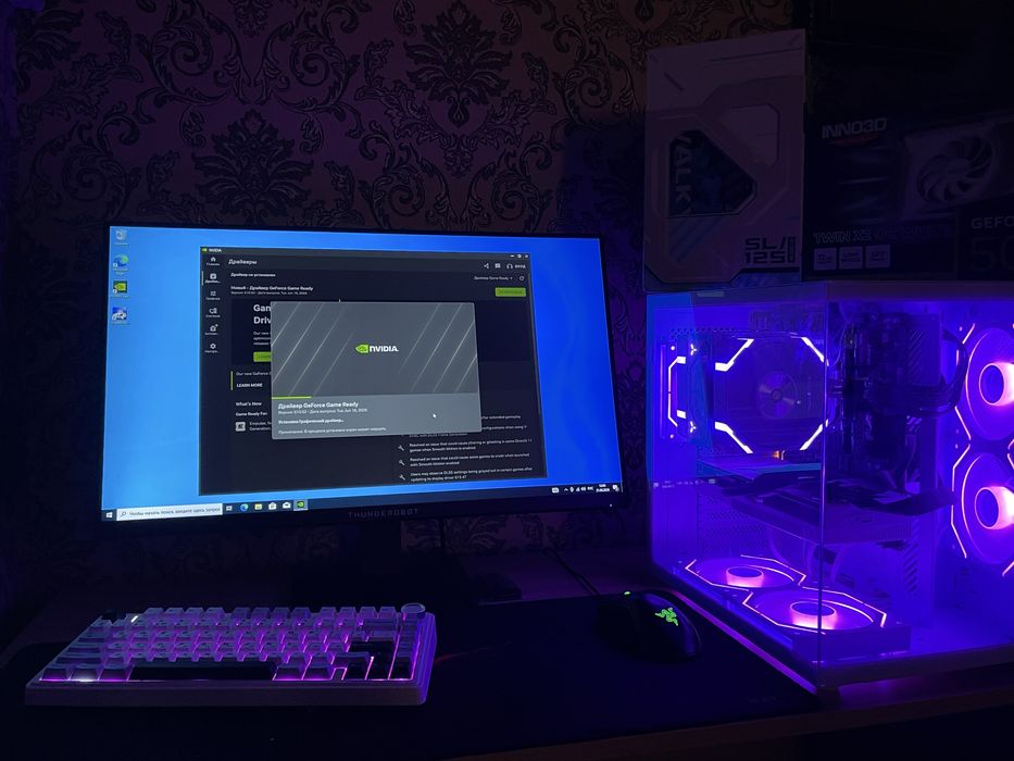Мощный игровой компьютер RTX 5070 + Монитор, клавиатура, мышь