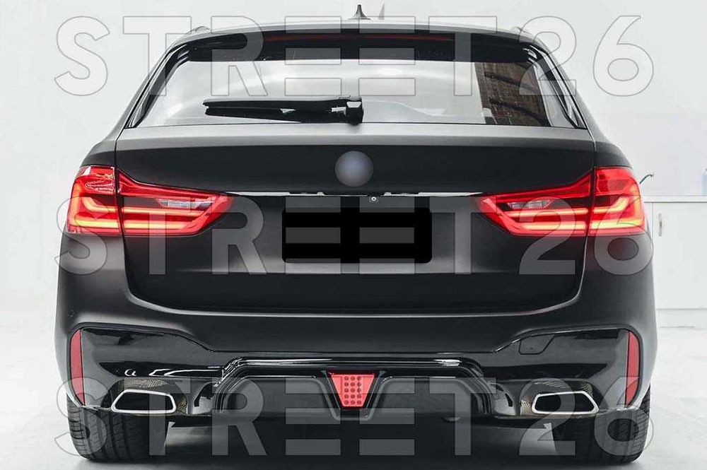 Difuzor Bara Spate cu LED Rosu BMW Seria 5 G30 G31 (17-23) M5 Design