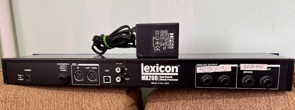 Lexicon MX200-Dual Reverb, Effects Processor