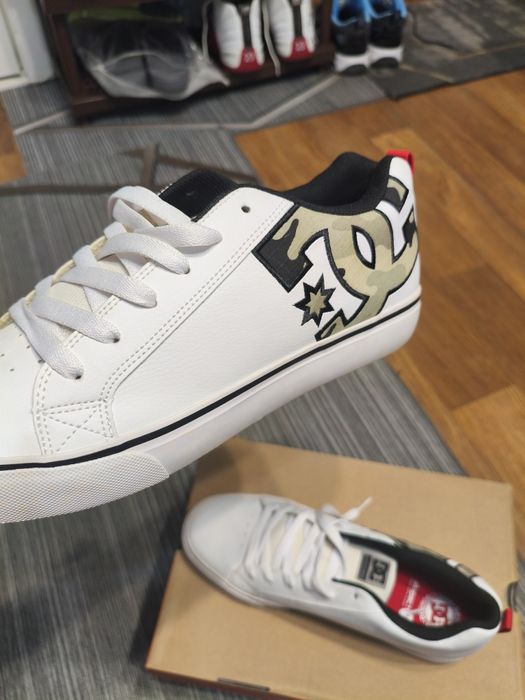Кеды DC оригинал 46 размера, кожа 100%