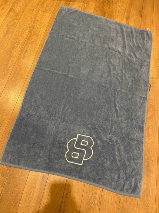 Оригинална плажна кърпа HUGO BOSS 100см/150см, синя