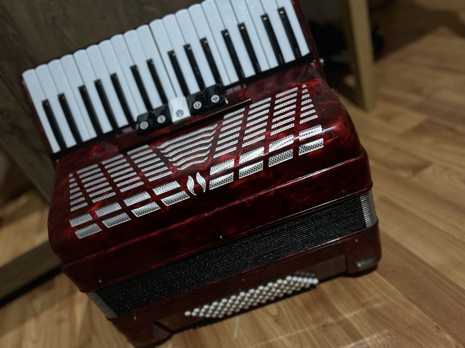 Acordeon parrot rosu top
