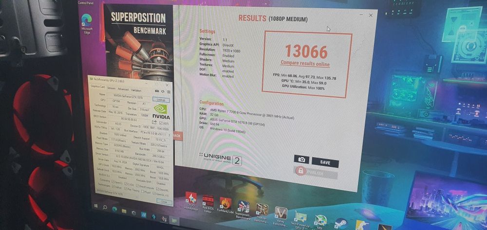 GTX 1070 8GB Asus Rog Strix