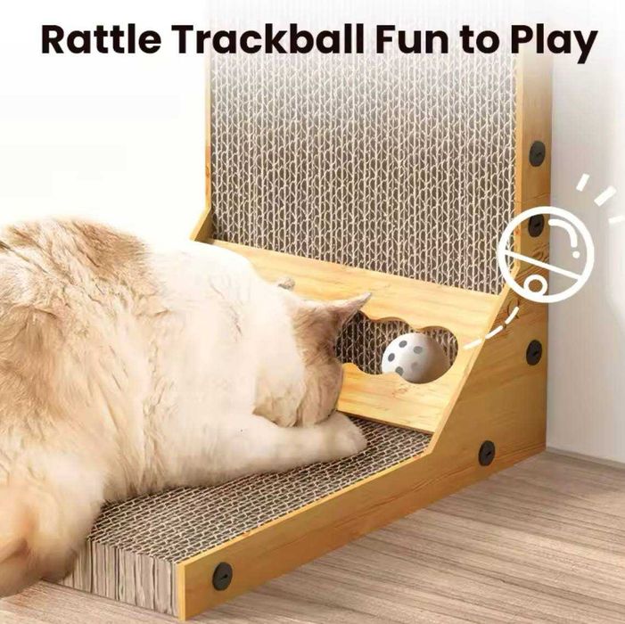 Катерушка за котки с форма на L Вертикална