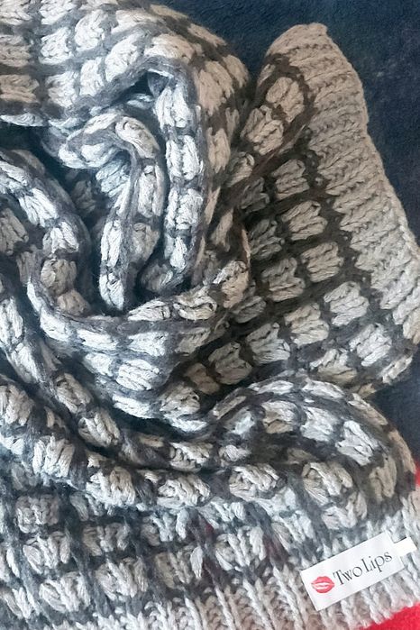 Шарф крупной вязки