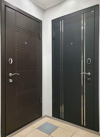 Установка входных металлических дверей!