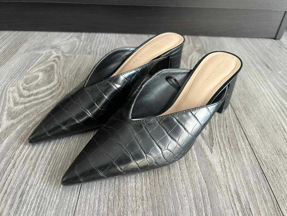 Pantof elegant Zara Trafaluc cu piele de crocodil