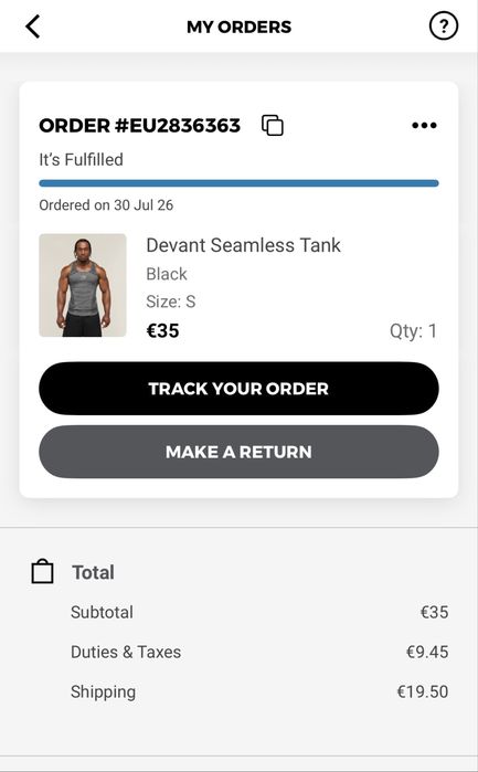Gymshark Vând maieu devant ca nou