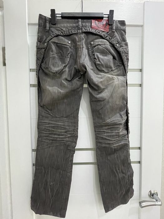 Джинсы серые прямые