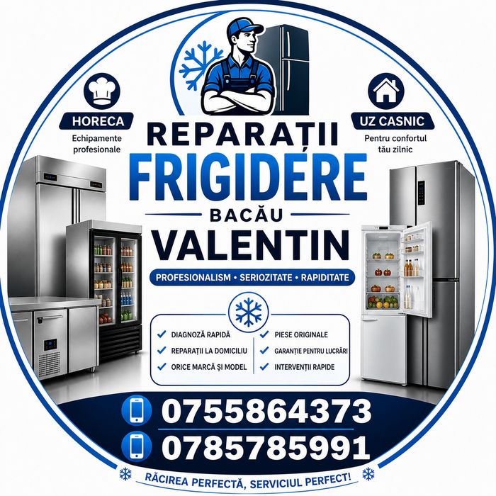 Reparații frigidere  Bacău