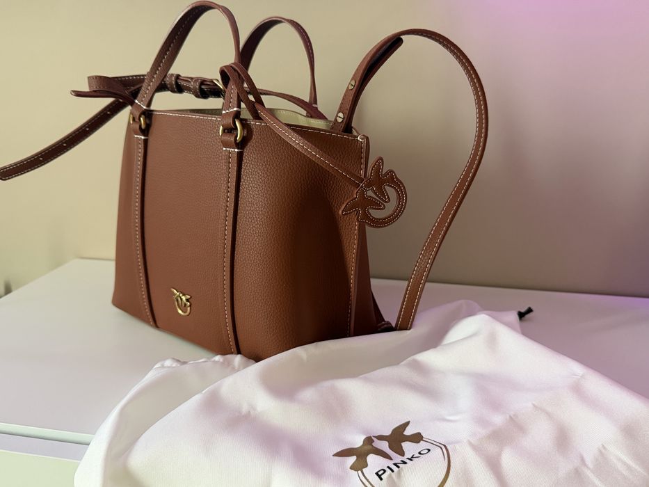 PINKO brown Carrie Shopper Classic