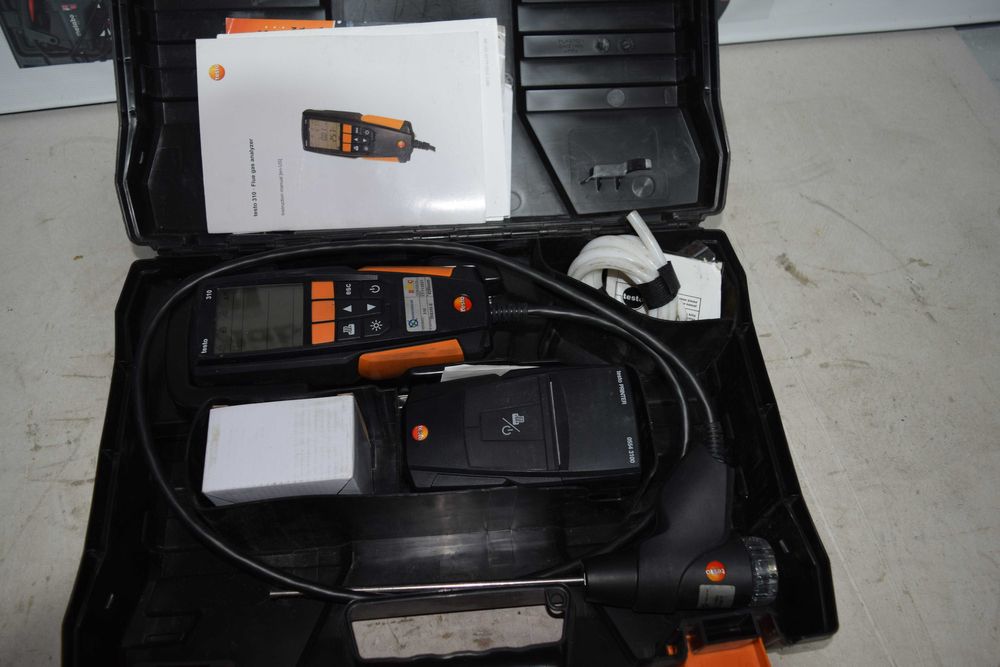 Tester gaze de ardere Testo 310 + imprimantă – stare foarte bună