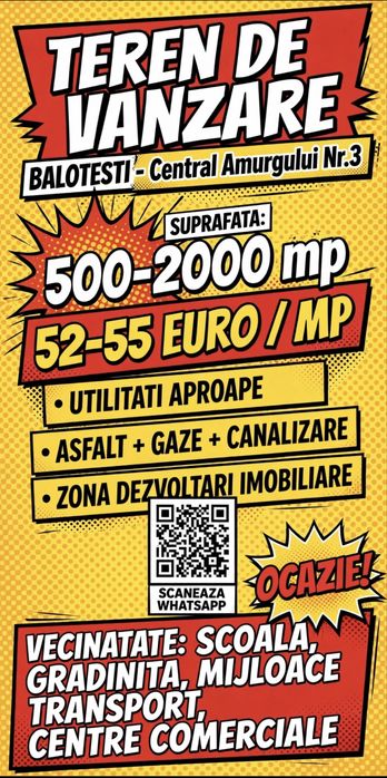 Balotesti Central Amurgului 500-2000mp