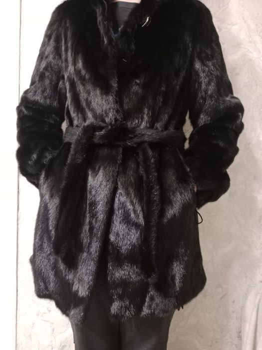 Шуба из натуральной финской норки