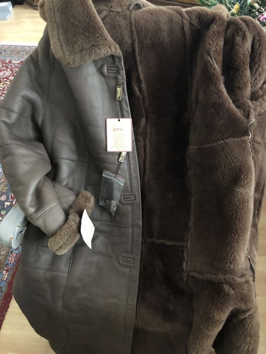 Дублёнка овчина  шоколадный мусс