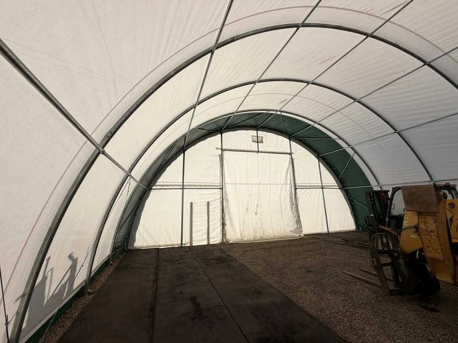 Cort industrial de depozitare – schelet metalic pentru corturi agricole / utilaje