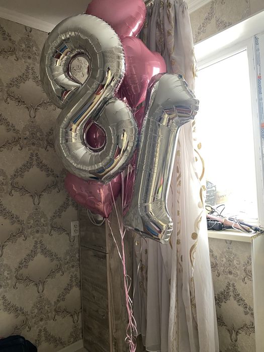 Гелевый шарик ,восемнадцать