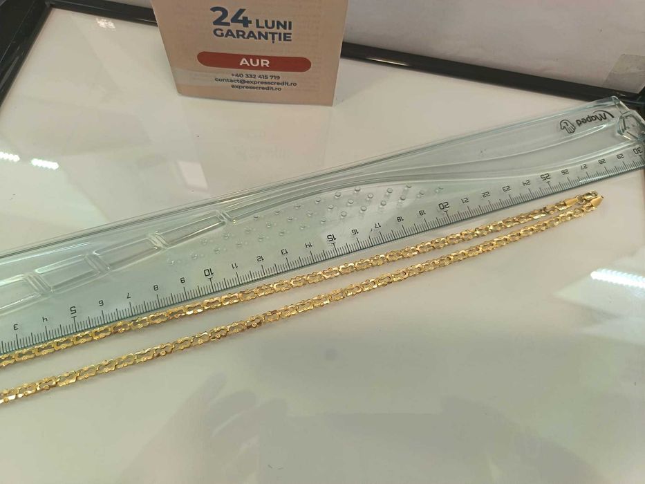 (AG41) Lant aur 14K b5981 Certificat de garantie