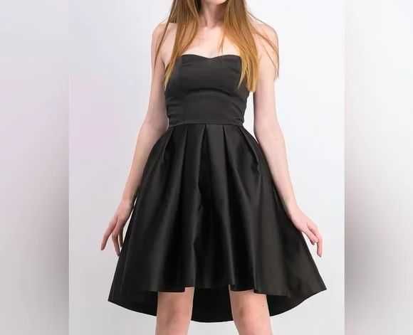 Rochie de ocazie neagra strapless
