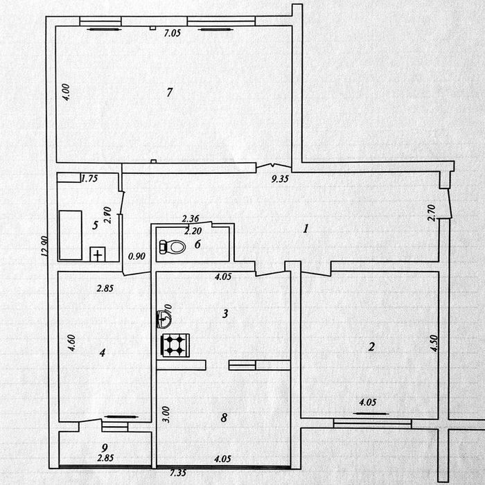 Банковский дом — 3 хонали квартира — 128 м² — Юнусобод, Шахристанская