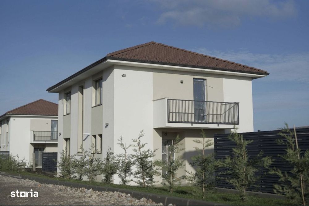 Casa individuala NZEB 4 CAM 124 mp teren 514 mp Chinteni