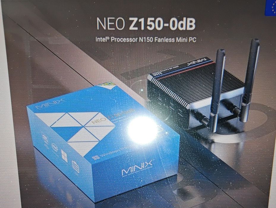 Чисто нов мини компютър MINIX Z150-0dB Безвентилаторен мини компютър с