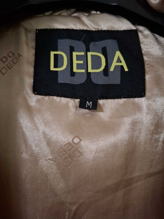 Дамски кожух от естествена кожа с качулка, размер М