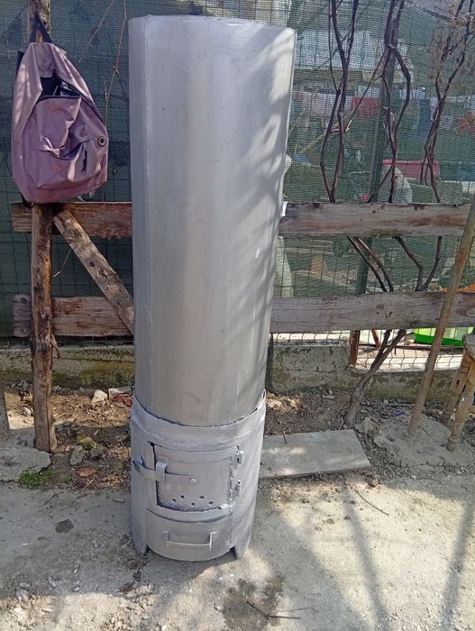 Boiler pe lemne de inox