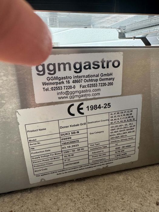 GGM gastro дюнер грил