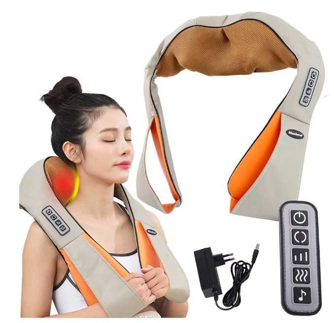 6Д Шиацу 4 и 6 бутона рамо масажор за тяло гръб врат затопляне с масаж