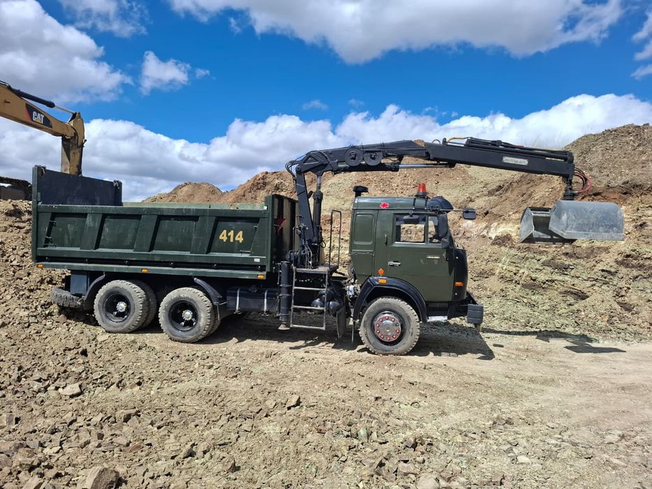 Вывоз мусора , грейфер самогруз .