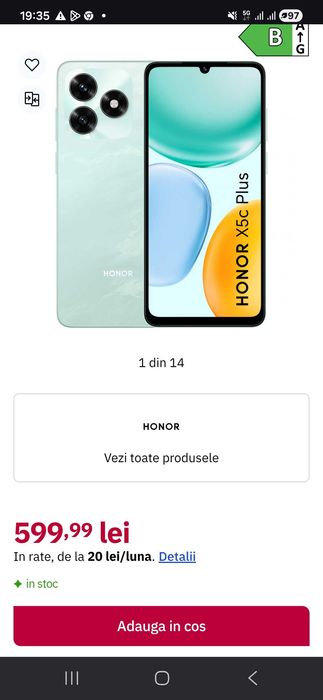 2 telefoane honor xc5 plus 128gb noi sigilate