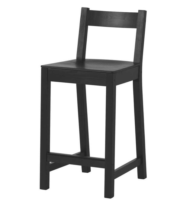 Неизползвани! Бар стол Nordviken черен Икеа, к-т 4 броя