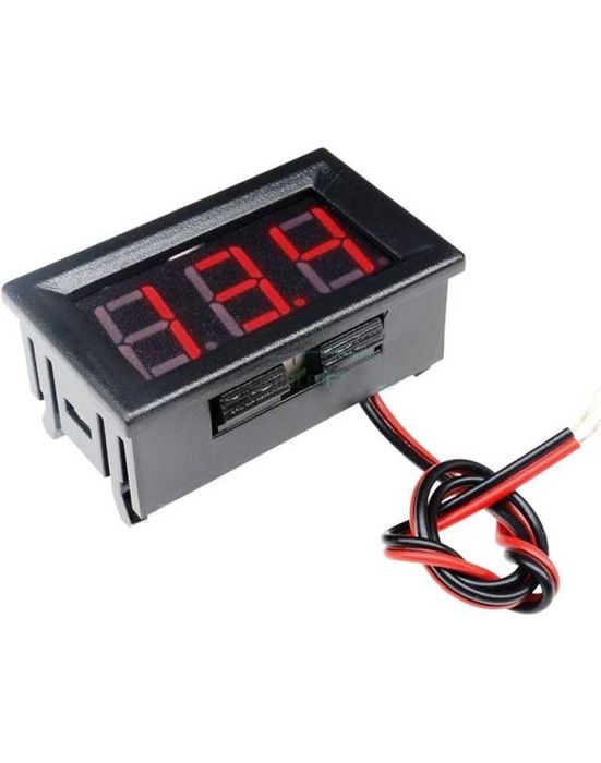 Цифров LED Волтметър за вграждане 4.5V-30V DC