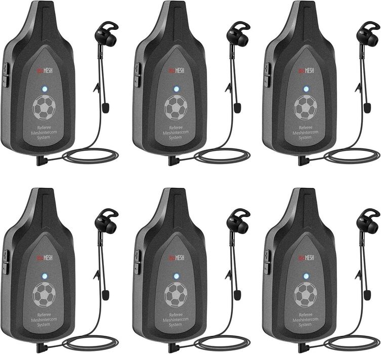 EJEAS F6 Професионална футболна интерком Bluetooth система MESH