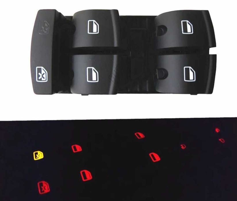 Панел с бутони за ел. стъкла на AUDI A4 B6 B7, Seat Exeo Ауди контроли