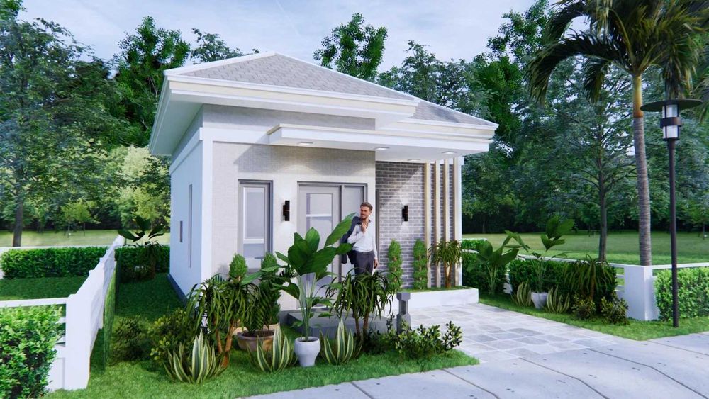 НА ИЗПЛАЩАНЕ - Луксозна сглобяема къща с 2 спални, 42 кв. м