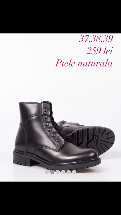 Ghete femei piele naturala,antialunecare,impecabile,comode,noi